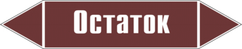 Маркировка трубопровода "остаток" (пленка, 126х26 мм) - Маркировка трубопроводов - Маркировки трубопроводов "ЖИДКОСТЬ" - магазин "Охрана труда и Техника безопасности"